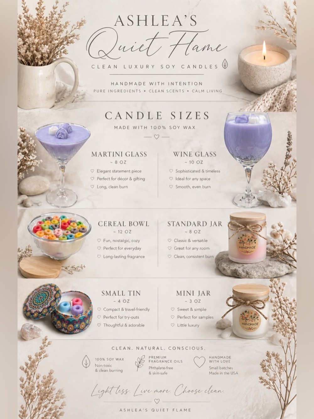 🧜‍♀️QUIET FLAME HOMEMADE GOODS BY ME 🧜‍♀️